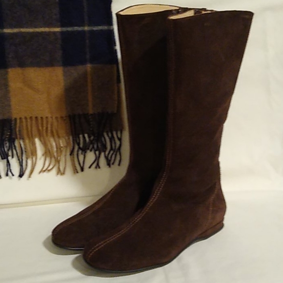 Boden Shoes - Boden chocolate suede mid calf boots 39/8.5-9